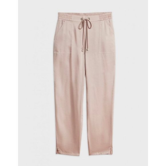 Ted Baker Womens 1 Toriyaa Utility Style Satin Jogger Pants Light Pink Size 4 - Picture 4 of 16